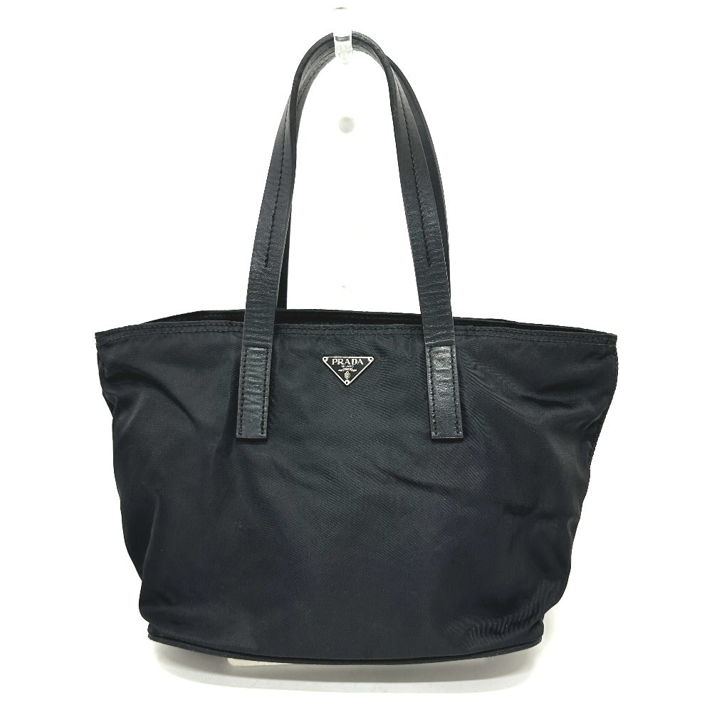 PRADA Handbag Nylon black Triangular plate