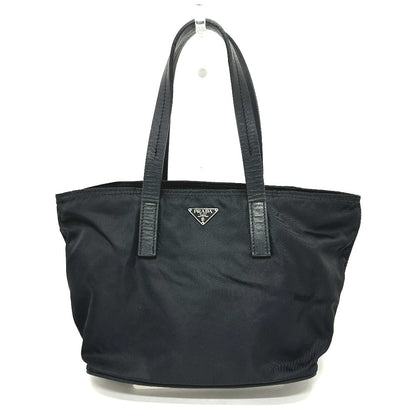 PRADA Handbag Nylon black Triangular plate