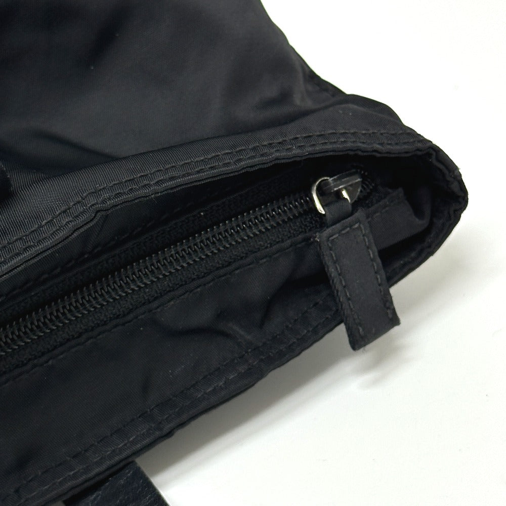PRADA Handbag Nylon black Triangular plate