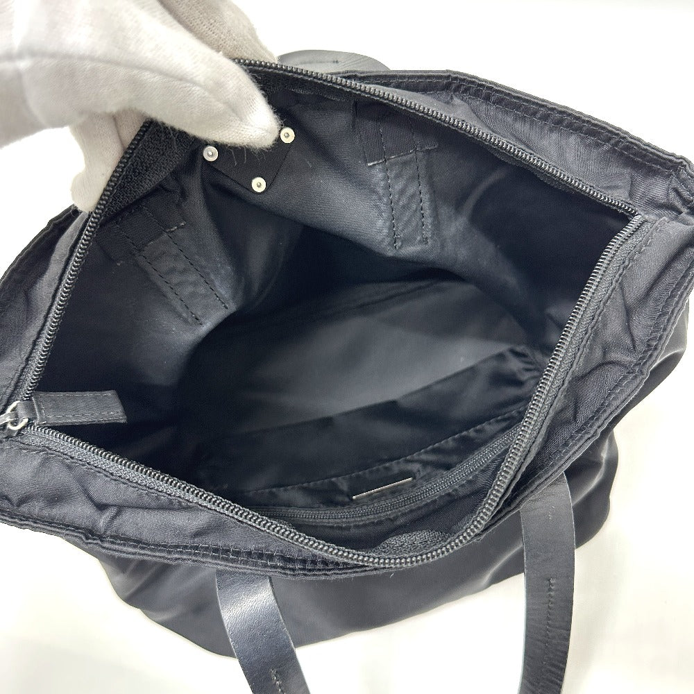 PRADA Handbag Nylon black Triangular plate