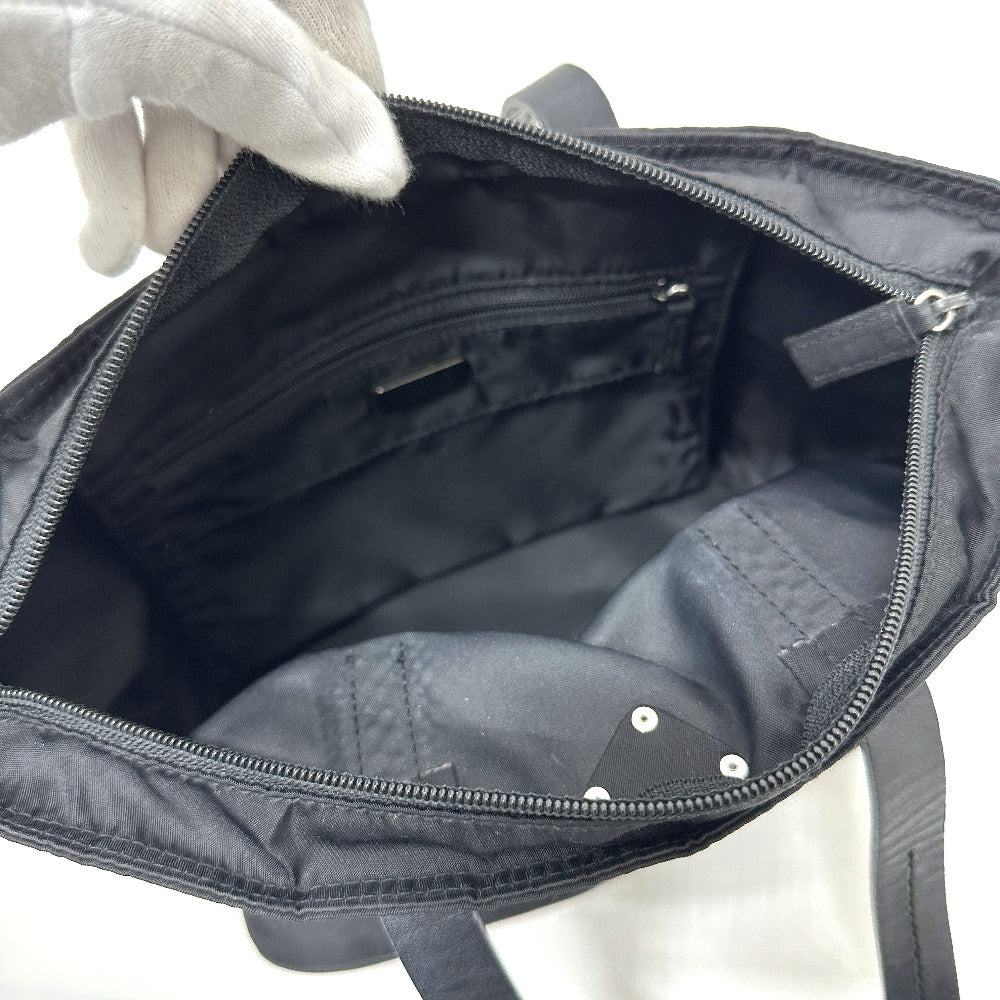 PRADA Handbag Nylon black Triangular plate