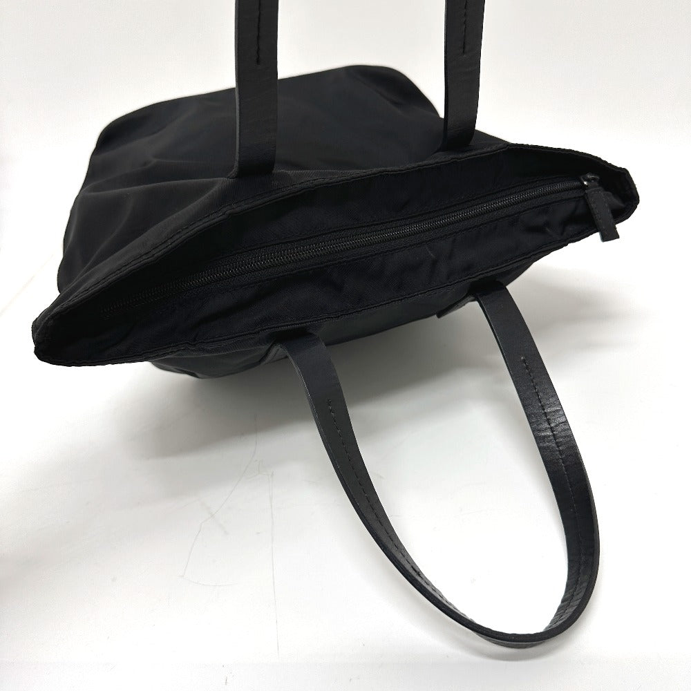 PRADA Handbag Nylon black Triangular plate