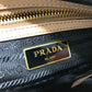 PRADA Shoulder Bag 1BH089 leather beige logo GLACE CALF CAMMEO Women Used Authentic