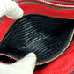 PRADA Shoulder Bag 1BH046 leather Red logo Women Used Authentic