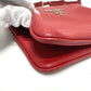 PRADA Shoulder Bag 1BH046 leather Red logo Women Used Authentic