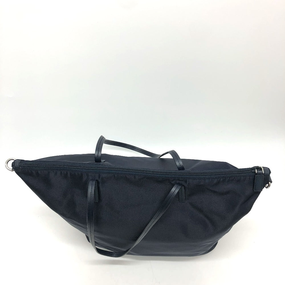 PRADA Shoulder Bag 1BG189 Nylon Navy Triangle logo Tote Bag/Crossbody