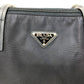 PRADA Shoulder Bag 1BG189 Nylon Navy Triangle logo Tote Bag/Crossbody