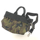 PRADA Handbag  B1959V Nylon green camouflage Women Used Authentic