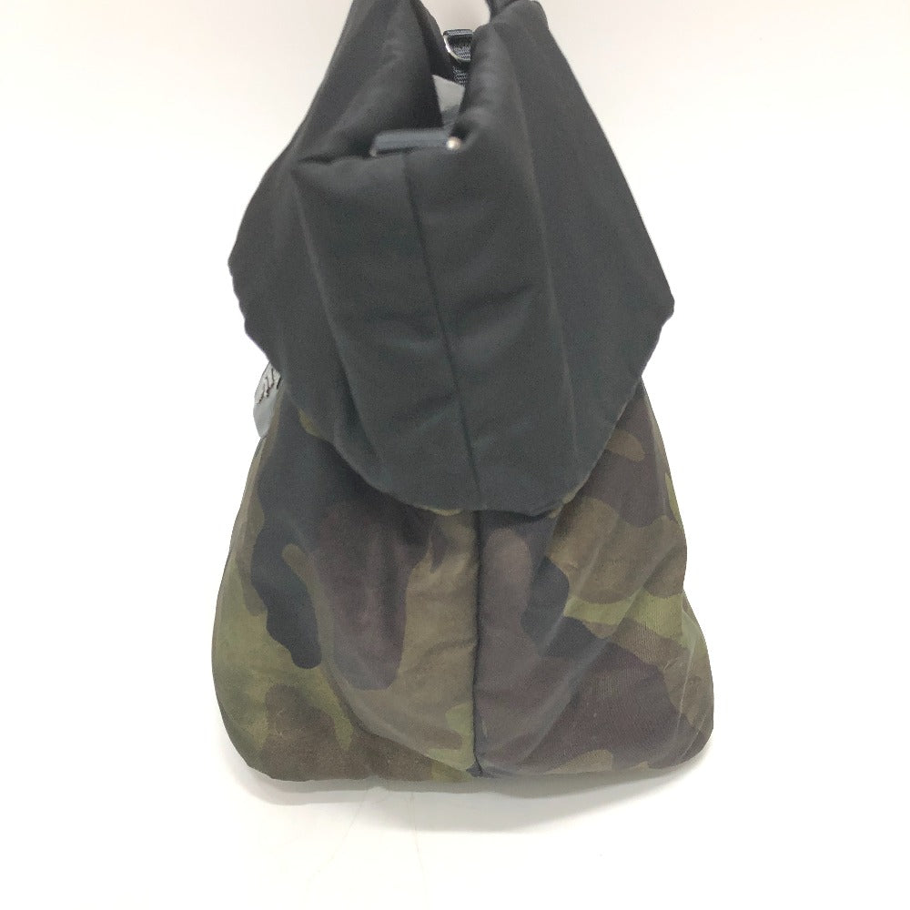 PRADA Handbag  B1959V Nylon green camouflage Women Used Authentic