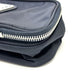 PRADA Handbag 1N1346 Nylon blue triangle plate Women Used Authentic