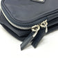 PRADA Handbag 1N1346 Nylon blue triangle plate Women Used Authentic