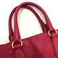 PRADA Handbag BN1713 leather pink logo Women Used Authentic