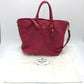 PRADA Handbag BN1713 leather pink logo Women Used Authentic