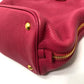 PRADA Handbag BN1713 leather pink logo Women Used Authentic