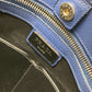 PRADA Tote Bag Safiano leather blue Bag Crossbody Shoulder Bag Triangle logo plate mens Used Authentic