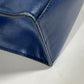 PRADA Tote Bag Safiano leather blue Bag Crossbody Shoulder Bag Triangle logo plate mens Used Authentic
