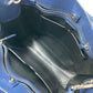PRADA Tote Bag Safiano leather blue Bag Crossbody Shoulder Bag Triangle logo plate mens Used Authentic