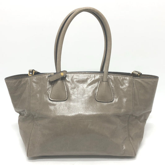 PRADA Tote Bag BN2626 leather Brown logo