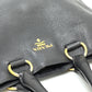 PRADA Tote Bag BN2522 leather black logo