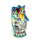 PRADA Tote Bag Canvas / leather multicolor Triangle logo plate All-over logo