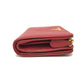 PRADA Folded wallet 1ML018 Safiano leather Red logo Women Used Authentic