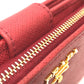 PRADA Folded wallet 1ML018 Safiano leather Red logo Women Used Authentic