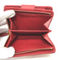PRADA Folded wallet 1ML018 Safiano leather Red logo Women Used Authentic