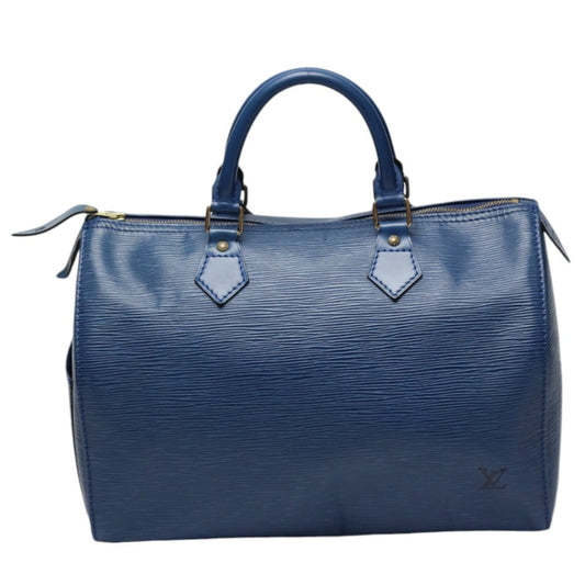 LOUIS VUITTON Handbag M43005 Epi Leather Toledo Blue Handbag Epi Speedy 30 Women Used Authentic