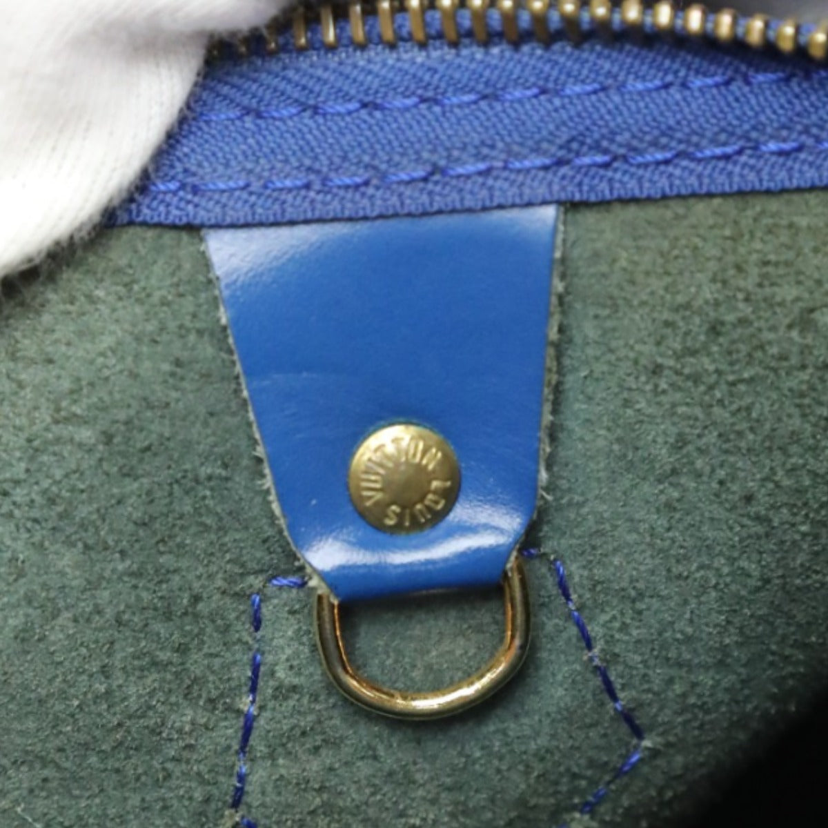 LOUIS VUITTON Handbag M43005 Epi Leather Toledo Blue Handbag Epi Speedy 30 Women Used Authentic