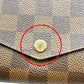 LOUIS VUITTON Long Wallet Purse N60114 Damier canvas Brown x pink Damier Rose Valerie