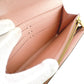 LOUIS VUITTON Long Wallet Purse N60114 Damier canvas Brown x pink Damier Rose Valerie
