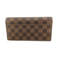 LOUIS VUITTON Long Wallet Purse N60114 Damier canvas Brown x pink Damier Rose Valerie