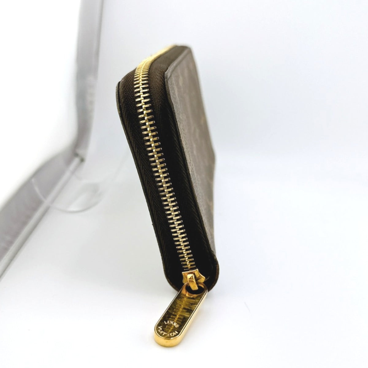 LOUIS VUITTON Long Wallet Purse M42616 Monogram canvas Brown Zip Around Monogram Zippy wallet Women(Unisex) Used Authentic