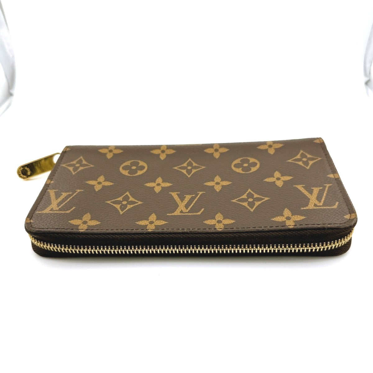 LOUIS VUITTON Long Wallet Purse M42616 Monogram canvas Brown Zip Around Monogram Zippy wallet Women(Unisex) Used Authentic