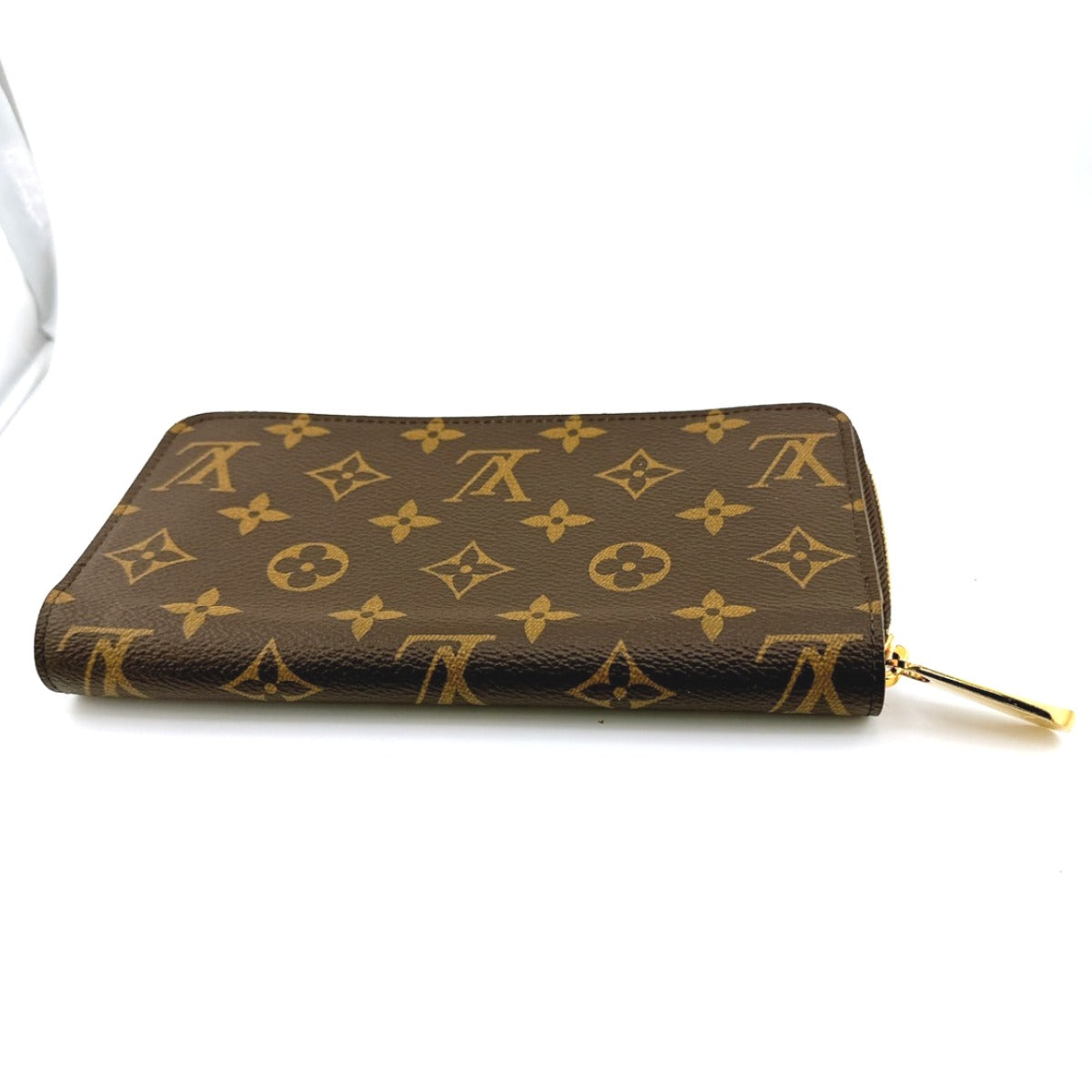 LOUIS VUITTON Long Wallet Purse M42616 Monogram canvas Brown Zip Around Monogram Zippy wallet Women(Unisex) Used Authentic