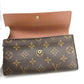 LOUIS VUITTON Long Wallet Purse M61725 Monogram canvas Brown With zipper Monogram Pochette Portonecredi Women(Unisex) Used Authentic