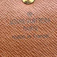 LOUIS VUITTON Long Wallet Purse M61725 Monogram canvas Brown With zipper Monogram Pochette Portonecredi Women(Unisex) Used Authentic