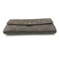 LOUIS VUITTON Long Wallet Purse M61725 Monogram canvas Brown With zipper Monogram Pochette Portonecredi Women(Unisex) Used Authentic