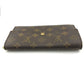 LOUIS VUITTON Long Wallet Purse M61725 Monogram canvas Brown With zipper Monogram Pochette Portonecredi Women(Unisex) Used Authentic
