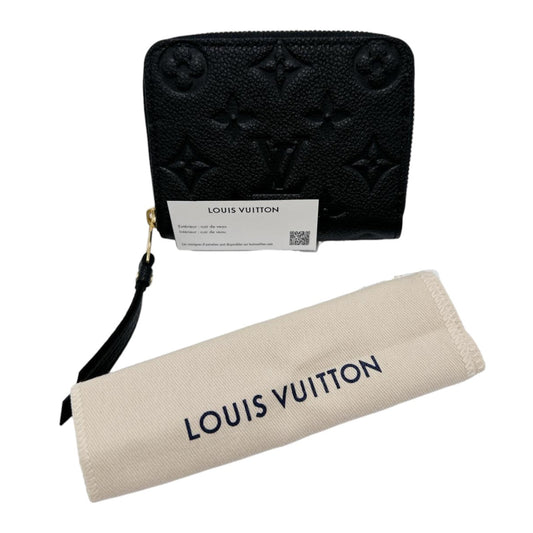 LOUIS VUITTON Coin case M60574 Monogram Ann Platt Noir Coin Pocket Monogram Zip around purse unisex(Unisex) Used Authentic