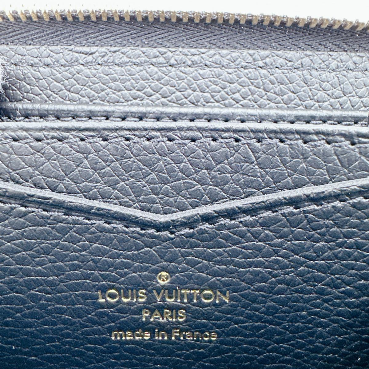 LOUIS VUITTON Coin case M60574 Monogram Ann Platt Noir Coin Pocket Monogram Zip around purse unisex(Unisex) Used Authentic