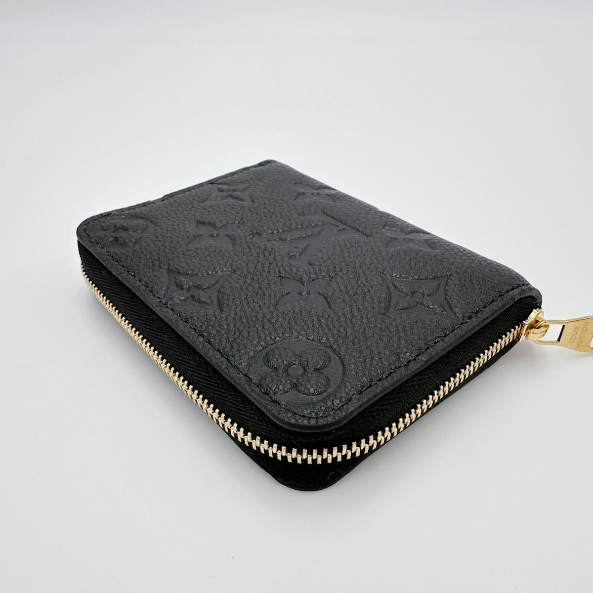 LOUIS VUITTON Coin case M60574 Monogram Ann Platt Noir Coin Pocket Monogram Zip around purse unisex(Unisex) Used Authentic