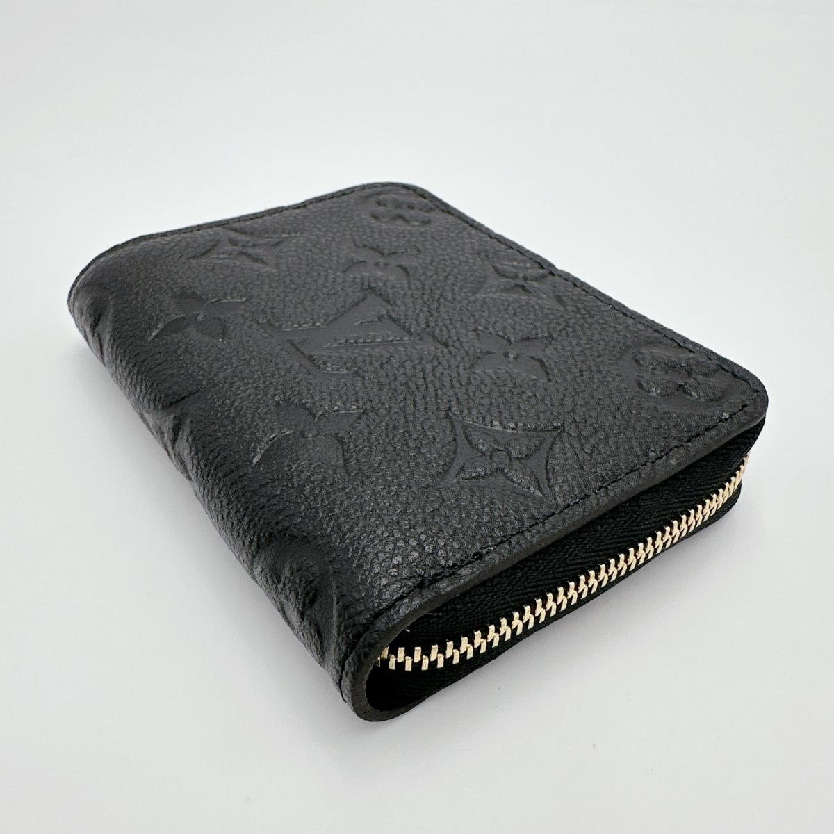 LOUIS VUITTON Coin case M60574 Monogram Ann Platt Noir Coin Pocket Monogram Zip around purse unisex(Unisex) Used Authentic