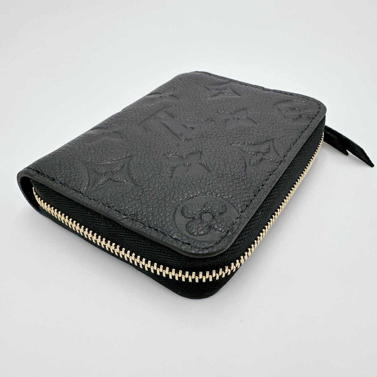 LOUIS VUITTON Coin case M60574 Monogram Ann Platt Noir Coin Pocket Monogram Zip around purse unisex(Unisex) Used Authentic