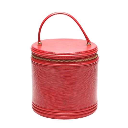 LOUIS VUITTON Handbag M48037 Epi Leather Castarian red Handbag Epi Cannes Women Used Authentic