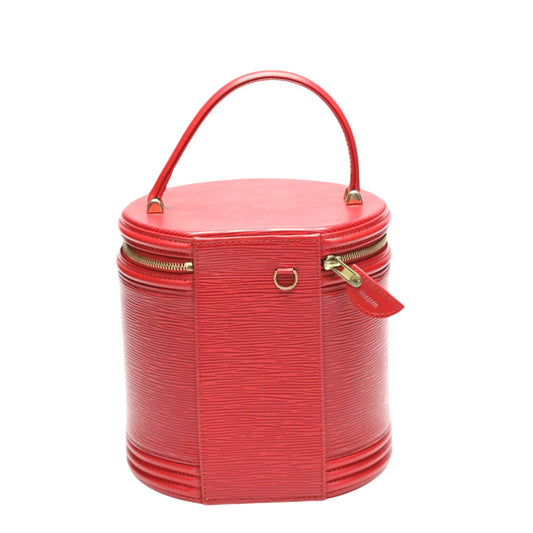 LOUIS VUITTON Handbag M48037 Epi Leather Castarian red Handbag Epi Cannes Women Used Authentic