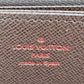 LOUIS VUITTON Long Wallet Purse N60015 Damier canvas Ebene Zip Around Damier Zippy wallet unisex(Unisex) Used Authentic