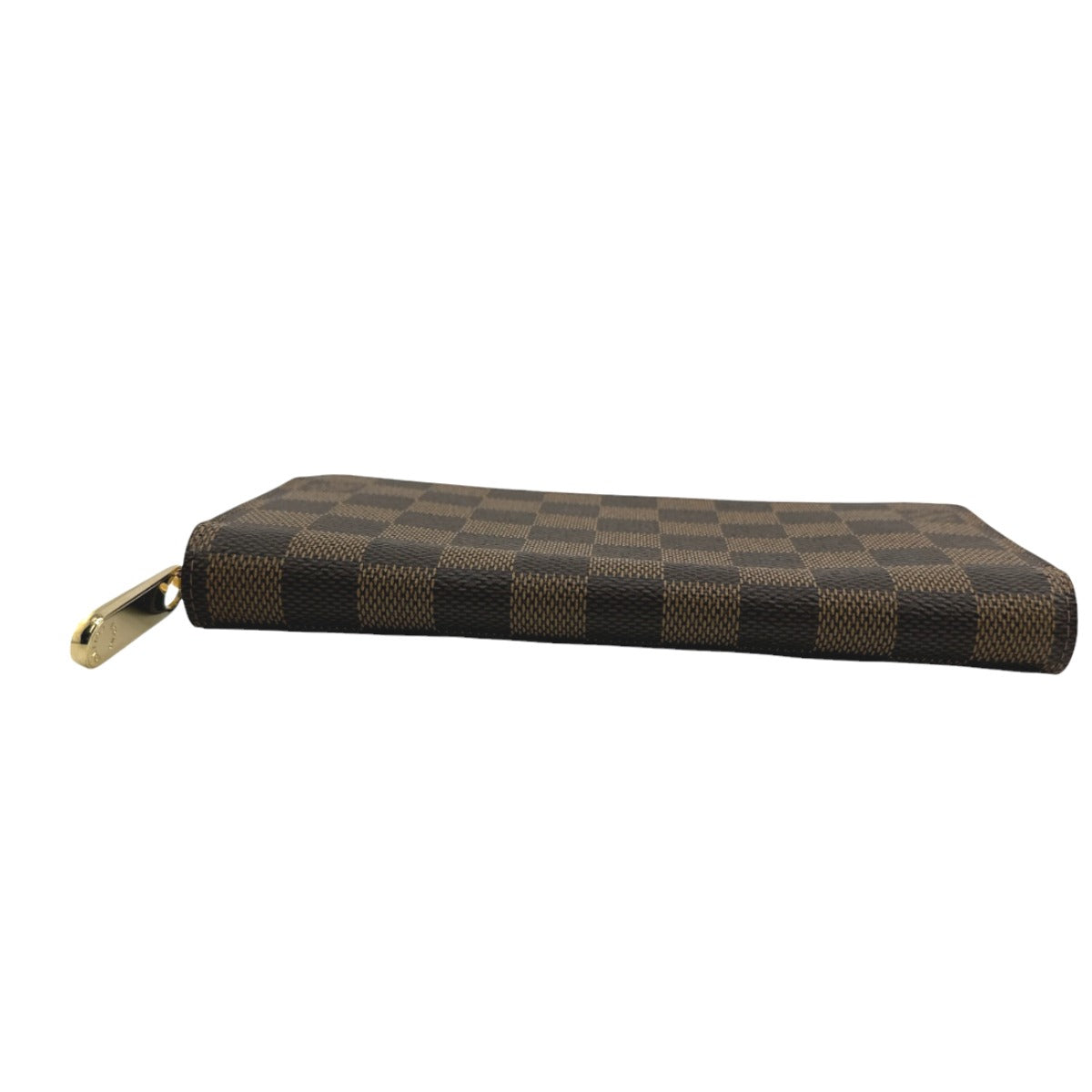 LOUIS VUITTON Long Wallet Purse N60015 Damier canvas Ebene Zip Around Damier Zippy wallet unisex(Unisex) Used Authentic