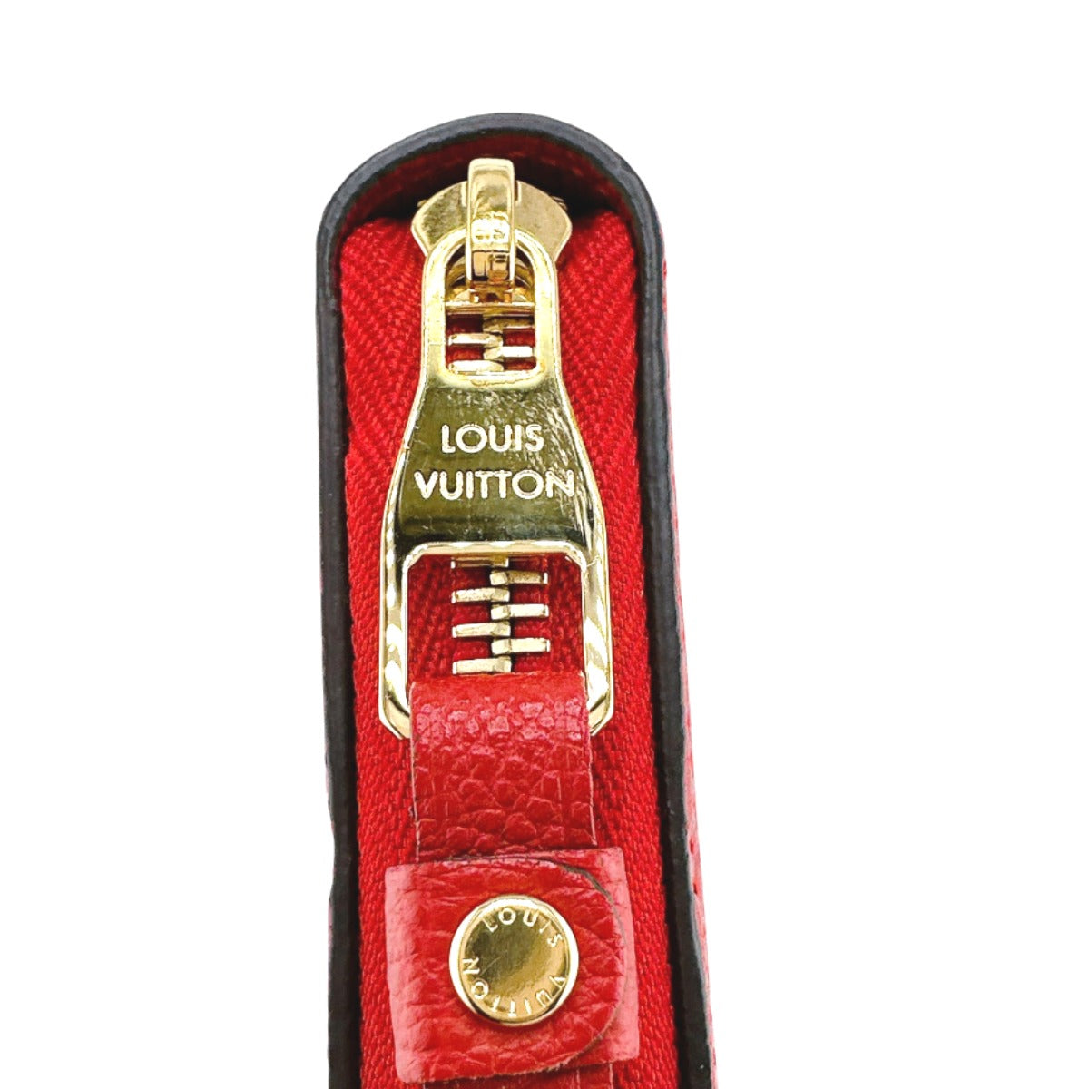 LOUIS VUITTON Long Wallet Purse M60737 Monogram Ann Platt Red Zippered wallet Monogram Zippy wallet unisex(Unisex) Used Authentic