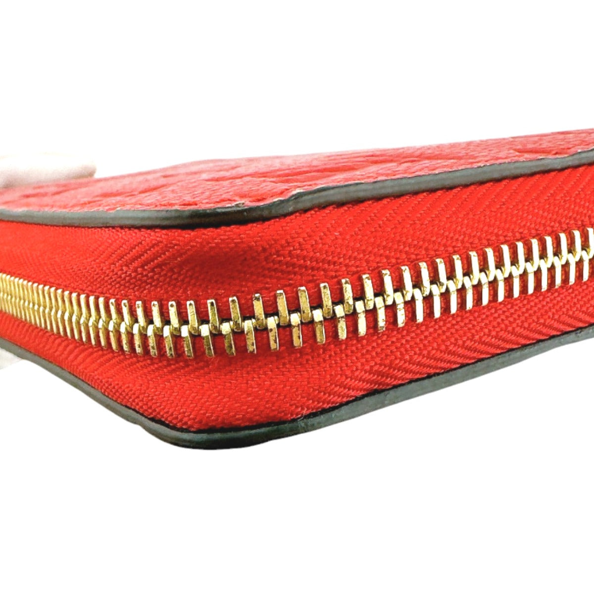 LOUIS VUITTON Long Wallet Purse M60737 Monogram Ann Platt Red Zippered wallet Monogram Zippy wallet unisex(Unisex) Used Authentic